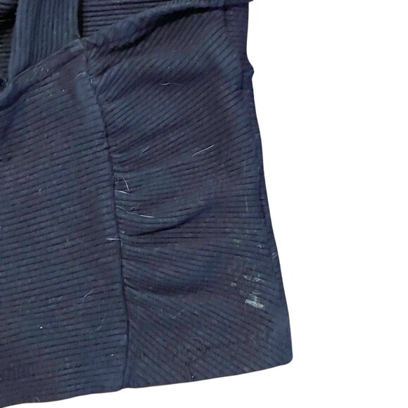 Urban Outfitters Midnight Black Crop‎ Knot Front Tank Top Ribbed Festival Size S - Picture 5 of 7